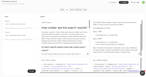 SERP Similarity Output