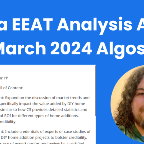 An app that gives you EEAT recommendations for SEO